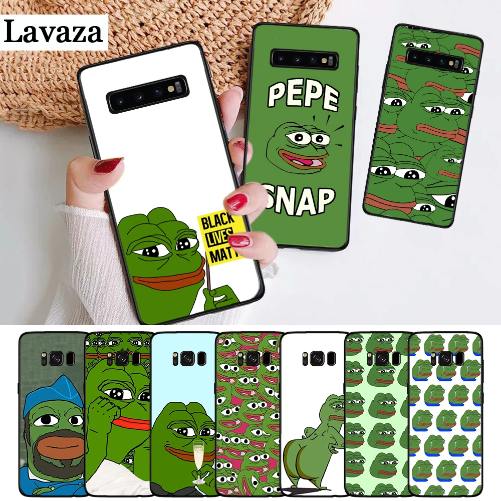 

Lavaza the Frog meme pepe Colorful Cute Silicone Case for Samsung S6 Edge S7 S8 Plus S9 S10 S10e Note 8 9 M10 M20 M30