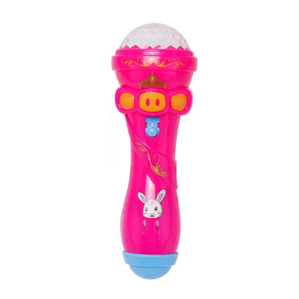 Emulated Music Toys Funny Lighting Wireless Microphone Model