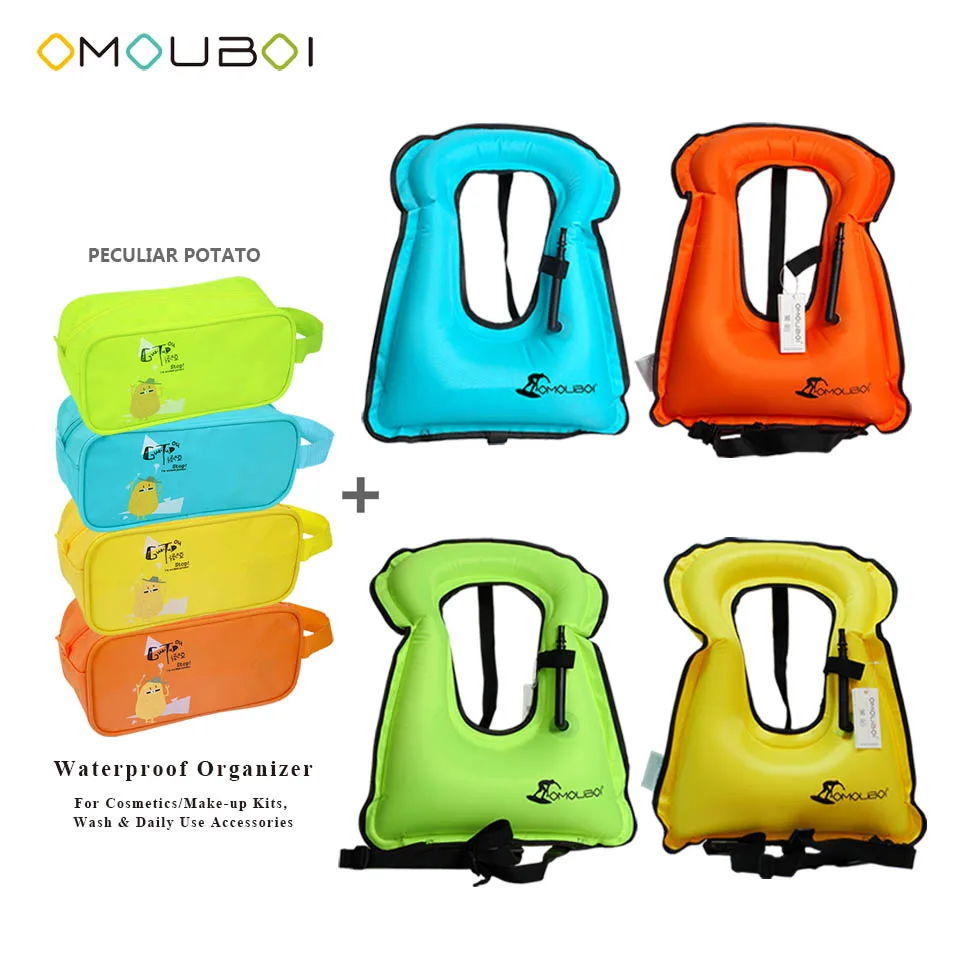 OMOUBOI Adult Buoyancy PFDs Life Security Jacket Snorkeling Swimming