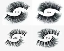 New 1 pair 3D mink eyelash wholesale 100% real mink fur Handmade crossing lashes D008 individual strip thick lash