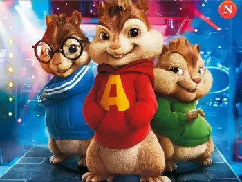 

Alvin and Chipmunks Simon Theodore stage backdrop Vinyl cloth High quality Computer printed wall Backgrounds
