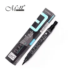 Menow бренд звезды Подводка для глаз черный Долгое Liquid Eye Liner Pencil жидких косметических Красота Макияж Super Slim легко использовать e15003