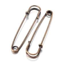 Pandahall Nickel Free Iron Kilt Pin Antique Bronze Color 70mm long 18mm wide 6mm thick hole