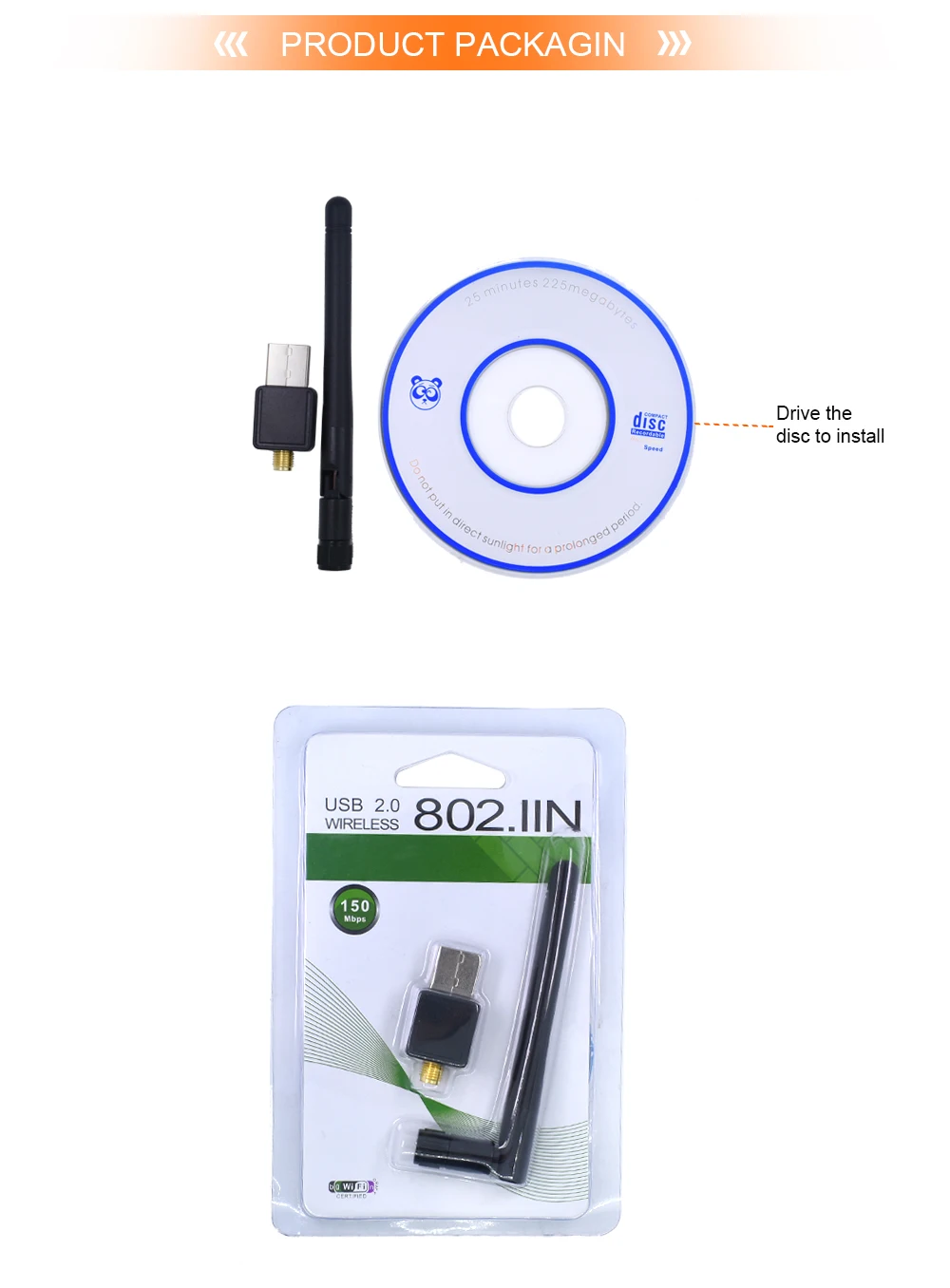 pc wifi adapter TISHRIC 150Mbps MINI Wireless USB WiFi Adapter Dongle Network LAN Card 802.11n/g/b Antenna wi-fi For WindowsXP/7 Vista Linux lan card