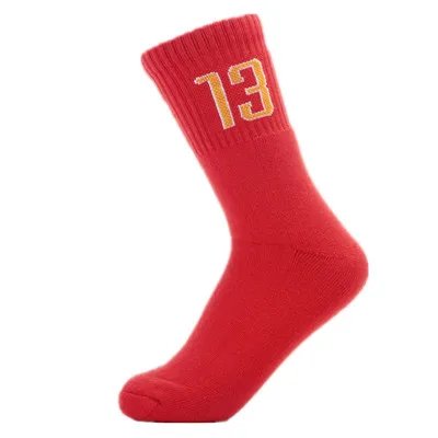 5 пар носков для велоспорта износостойкие дышащие дорожные походные Компрессионные носки Футбол Баскетбол бег спортивные хлопковые носки - Цвет: red 13