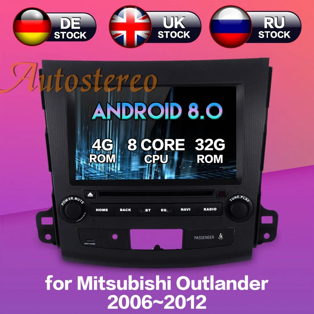 

Newest Android8.0 7.1 Car DVD player GPS Navigation for Mitsubishi Outlander 2006~2012 For Citroen C-Crosser for Peugeot 4007