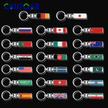 Автомобильный брелок с эмблемой флага европейских стран, Японии, России, США, Великобритании, Швеции, Италии, Испании, флага, брелок для ключей