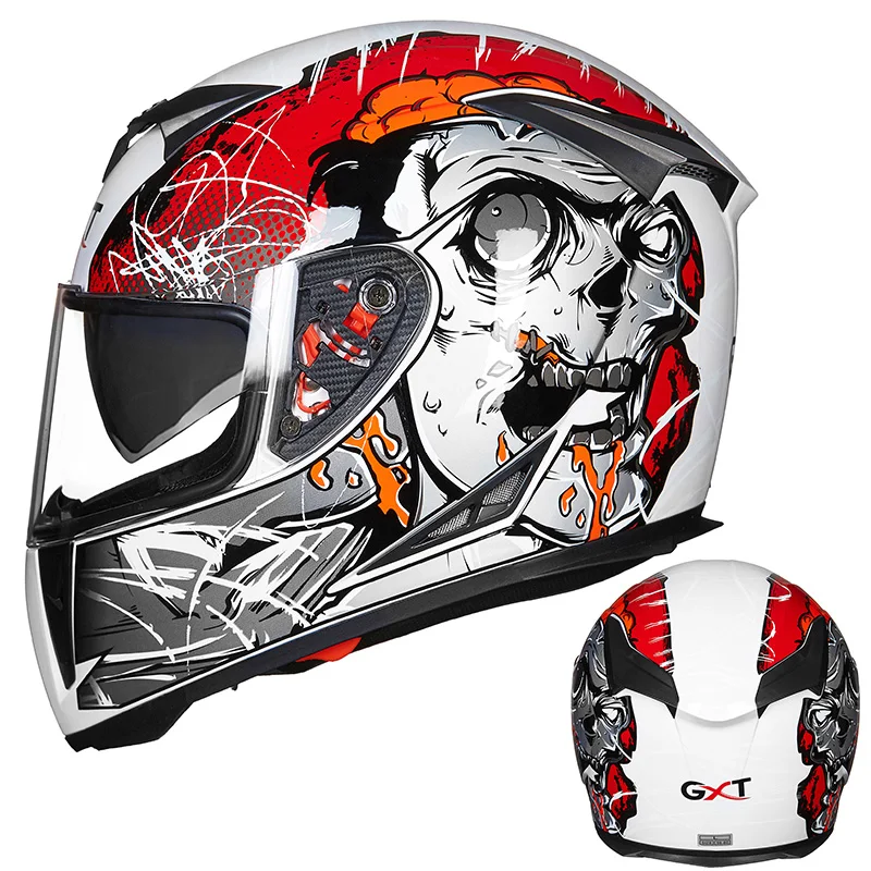 GXT 358 мотоциклетные шлемы для мужчин мотокросса шлем для мотокросса мотоциклетный анфас двойной щит Moto casco - Цвет: 10