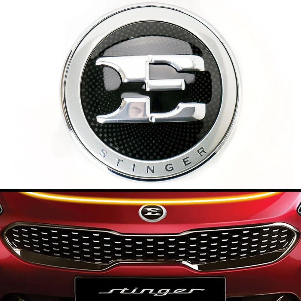 6 шт. для передней задней эмблемы+ 1" колпачок для центрального колеса, набор для Kia Stinger- 52960J5200 86311J5000 86330J5100
