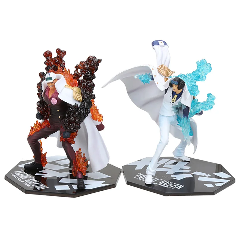 

22cm One Piece Battler Ver. Sakazuki Vs. Kuzan Action Figure Aokiji Kuzan Vs. Akainu Sakazuki PVC figure Toy Brinquedos Anime