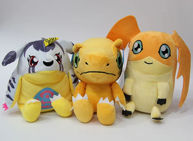 Digimon Приключения Цифровой Монстр плюшевые Игрушечные лошадки Agumon gomamon patamon greymon tailmon popplio мягкие плюшевые чучело Игрушечные лошадки Куклы