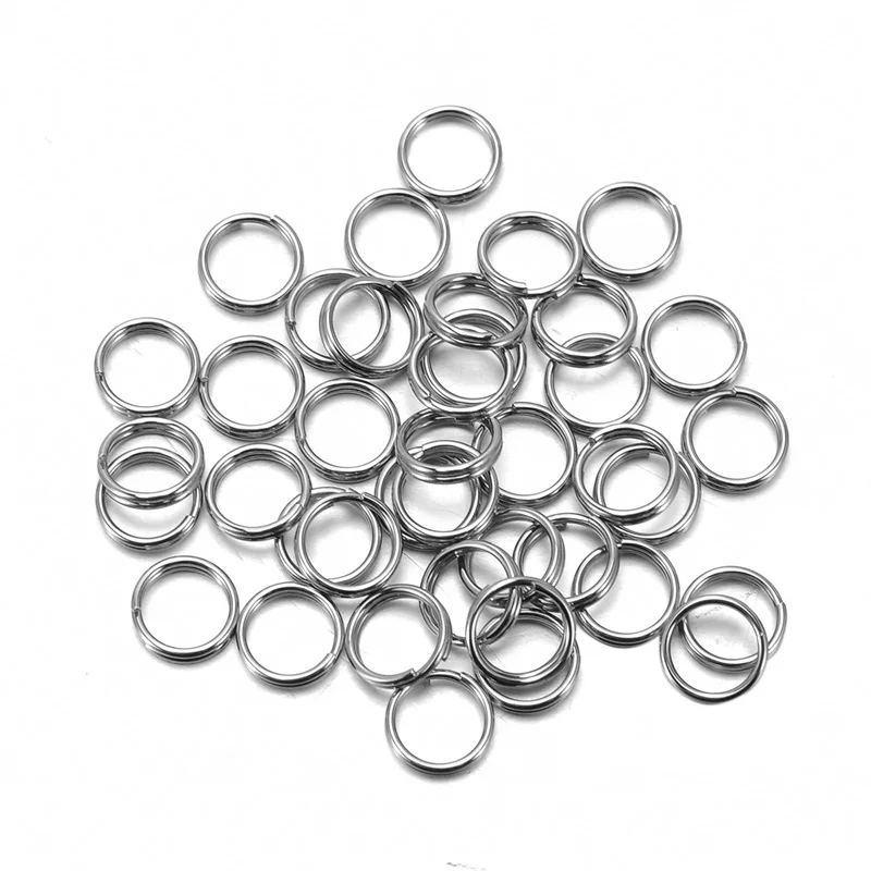 

500PCS Silver Tone Stainless Steel Close but Unsoldered Jump Rings 6mm(1/4")