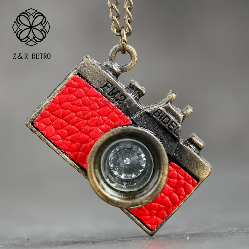 PU Leather Necklace Camera Design Ethnic Vintage Jewelry For Women Female Statement Metal Valentines Day Gifts |