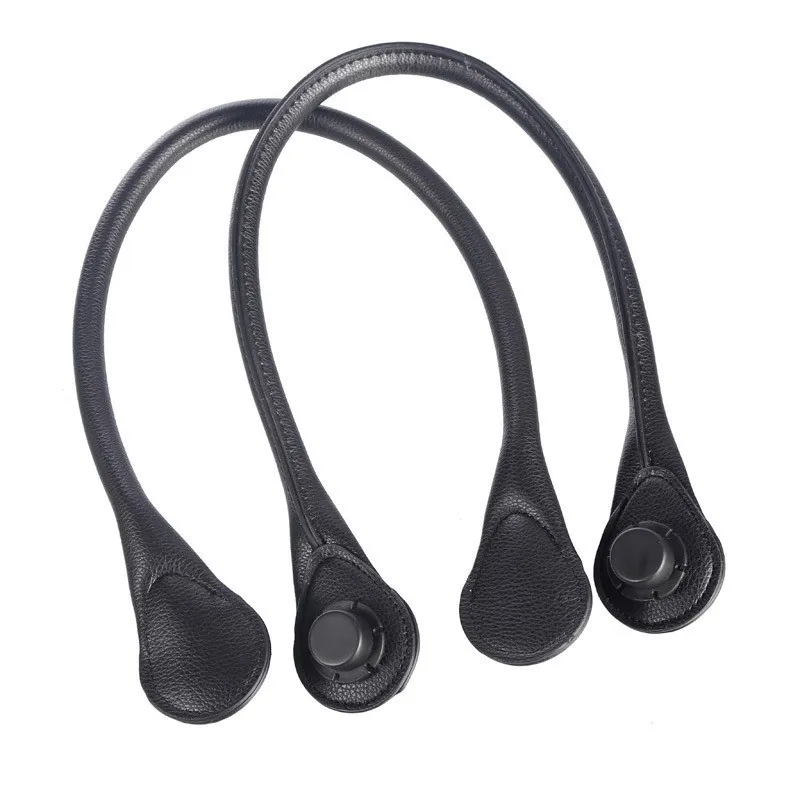 PU black handle 75 см 1 пара мини Obag веревочный ремешок с ручками в итальянском стиле для женщин Obag ручки сумки аксессуары съемный сочетающийся с сумкой Lnner - Цвет: PU black handle