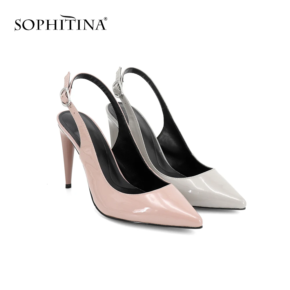 SOPHITINA/Хит 2019г. Высококачественные босоножки из натуральной кожи Модная обувь на