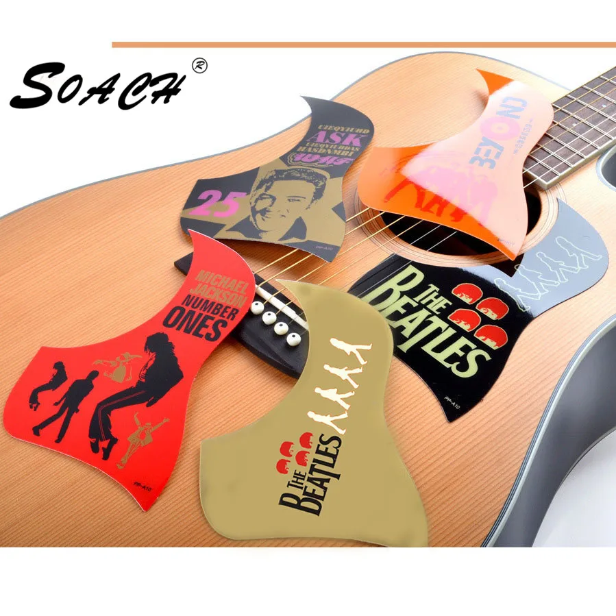 

SOACH 1pc new Musician / band pattern Acoustic Guitar Pickguards Practical Hummingbird Scratch Plate guitar part & Acessorios