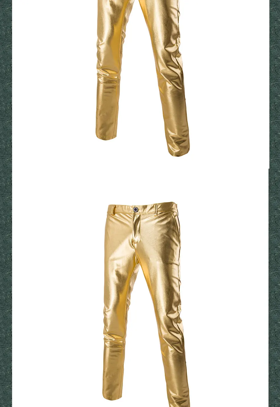 Мода, высококачественные штаны из искусственной кожи, мужские штаны для бега, уличные узкие брюки, золотые/силивер/черные танцевальные штаны в стиле хип-хоп для мальчиков