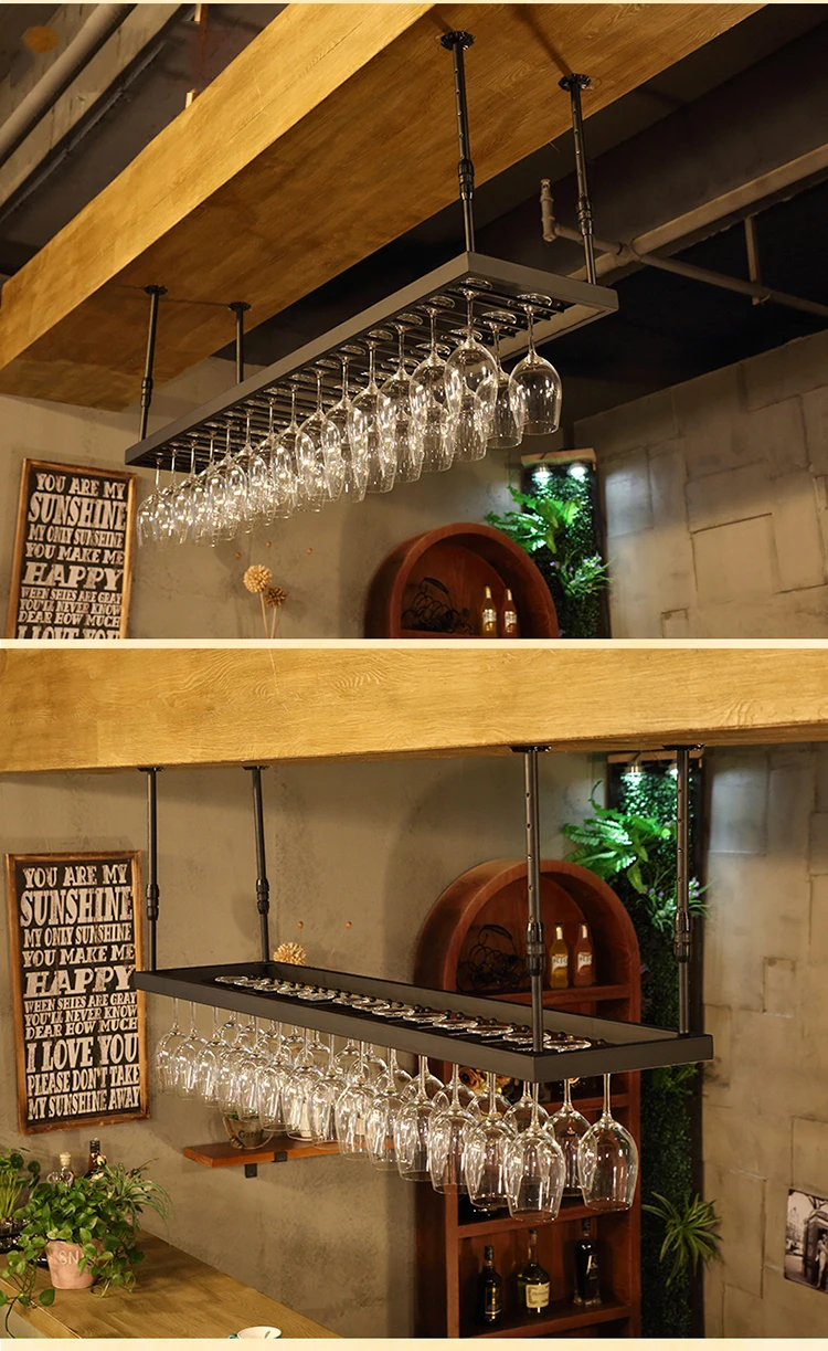 120-200 см Кованое железо для дома и бара винный Стеклянный Стеллаж ...