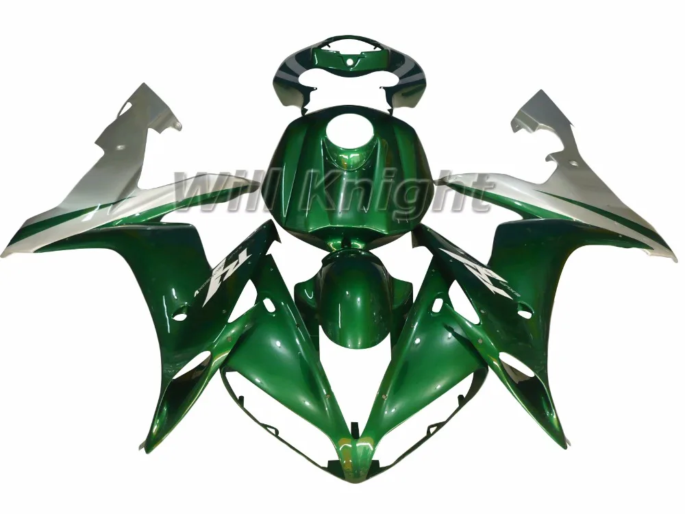 For Yahama YZF1000 YZF R1 2004 2005 2006 ABS Injection Body Fairing Kit Green White | Автомобили и мотоциклы
