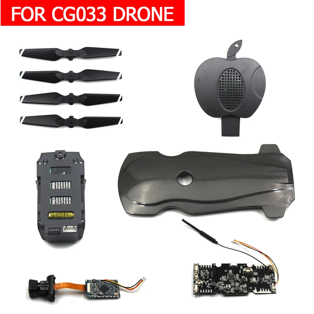 AOSENMA CG033 CG006 RC cuadricóptero Dron piezas de repuesto cuerpo shell hélices motor ESC servo control remoto control de vuelo
