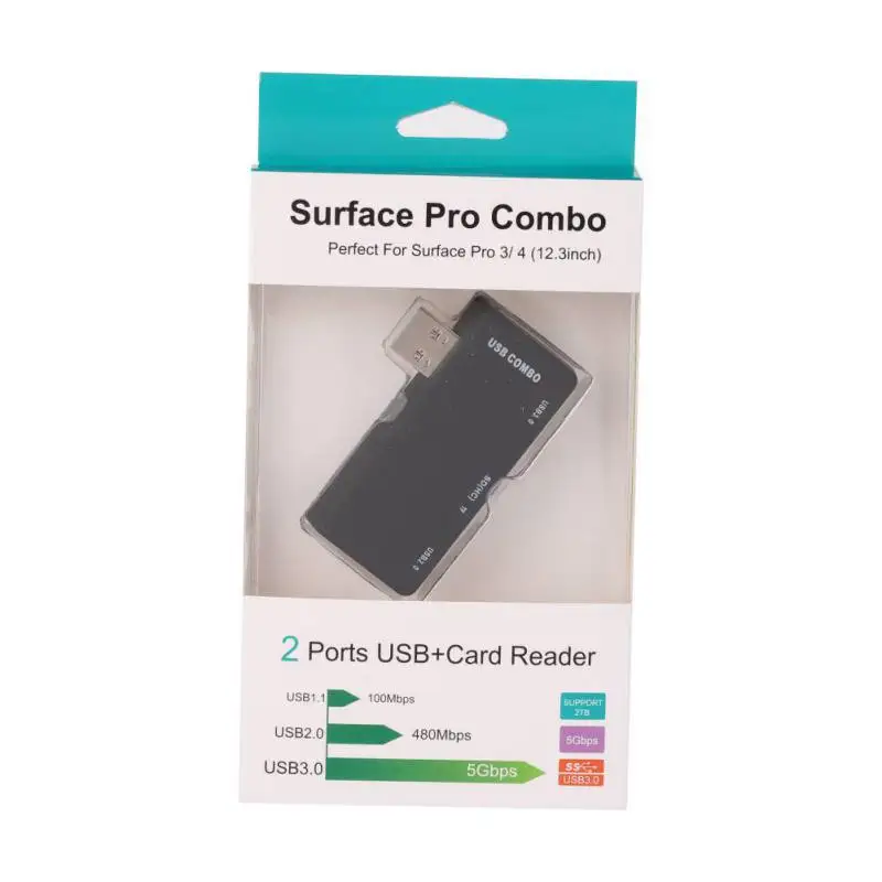 Moresaveбыл 5 в 1 USB 3,0/2,0 хаб SD Card Reader комбинированный адаптер для телефона ПК поверхности 3 4