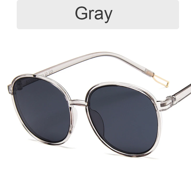 KOTTDO, модные ретро круглые негабаритные солнцезащитные очки для женщин, винтажные очки с защитой от ультрафиолета 400, женские очки для улицы, солнцезащитные очки - Цвет линз: gray