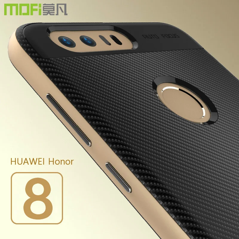HUAWEI Honor 8 Case Cover MOFI TPU Silicone Soft Back Case+PC Hard Frame for fundas coque capa 5.2'' |