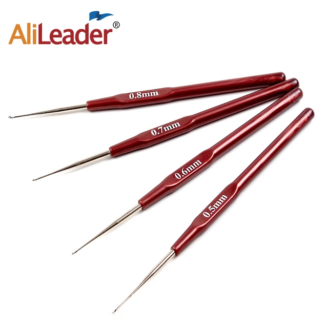 0.5mm 0.75mm 1mm Crochet Needles For Hair Dreadlock Needle Tool For Braid  Craft Hot Selling Crochet Hook For Dreadlocks