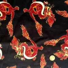 100*105 см китайский дракон хлопковая ткань для шитья ребенок материал "сделай сам" ткань для шитья, пэчворка крутая Одежда для мальчиков