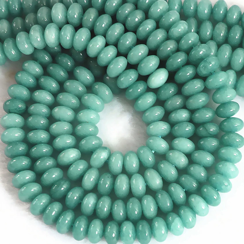

High Grade Multicolor 5x8mm Natural Stone Abacus stone Chalcedony jades 18 Style Abacus Rondelle Loose Beads Jewelry 15inch B165