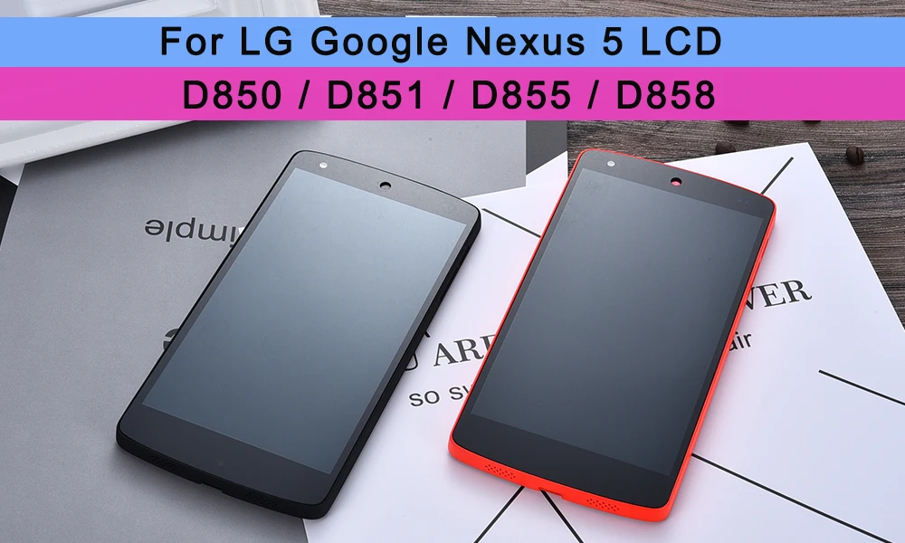 Для LG Google Nexus 5 дисплей D820 D821 ЖК-дисплей сенсорный экран дигитайзер с рамкой полная сборка запасные части