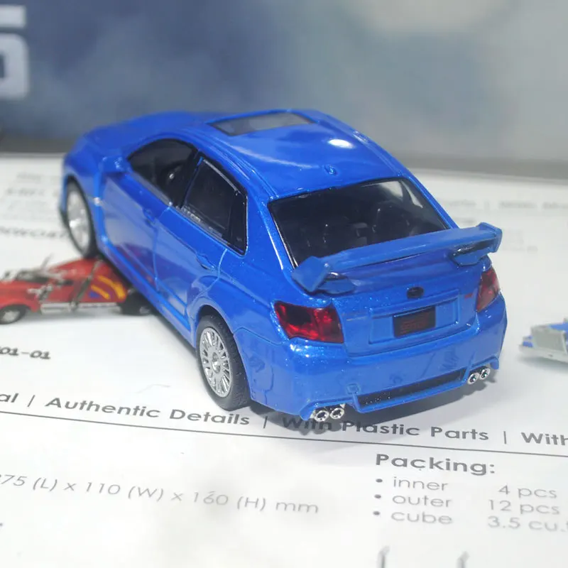 UNI 1/36 масштаб оттягивающийся автомобиль игрушки SUBARU Wrx sti литья под давлением металлическая модель автомобиля игрушка для подарка/детей/коллекции