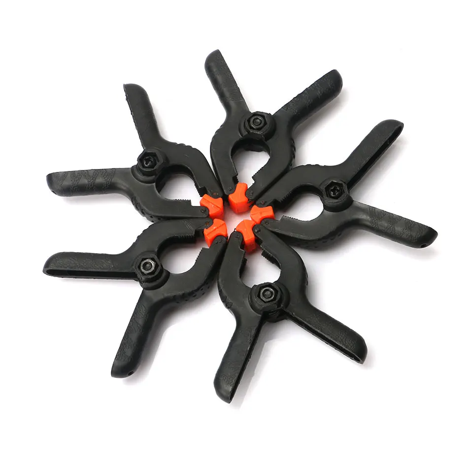 

10Pcs 2inch 65mm A-type Plastic Nylon Adjustable Clamps for Woodworking Spring Clip DIY Craft Tool