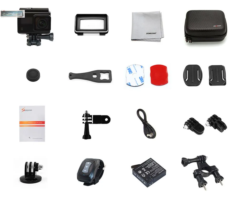SOOCOO S200 Спортивная Экшн камера Ultra HD 4K 20MP NTK96660 Chip Cam IMX078 сенсор WiFi Gryo Голосовое