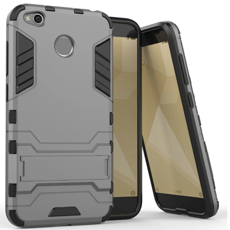 phone case xiaomi redmi 4x rubber robot armor bumper shockproof holder cover for xiaomi redmi 4x case for xiaomi redmi 4x