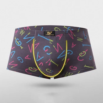 

Fashion Underwear Boxer Men Colorful Letter Printed Low Rise Boxers Shorts Cotton Underpants Alibaba Express Wholesale