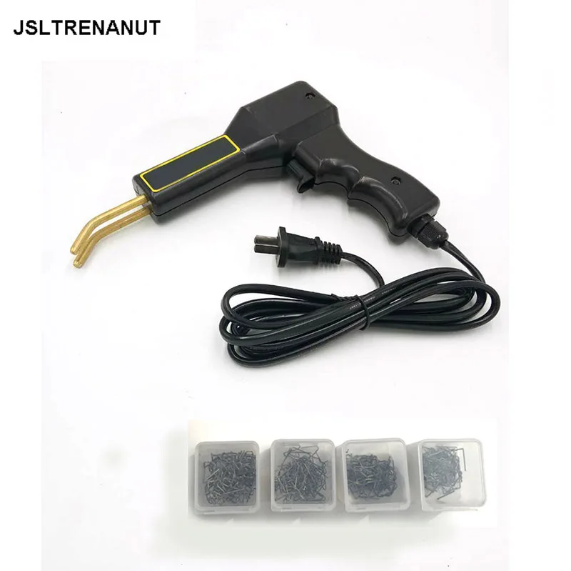 

JSLTRENAUT Car Frong Bumper Welding Iron Machine Car Plastic Part Plate Repair Fix Heating Soldering Iron + Pins Set
