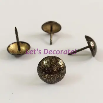 

Free DHL shipping 1500pcs/lot 16mm Black Crack Color Design Home or Garden Decorative Tack, Hobnail, Upholstery Nail