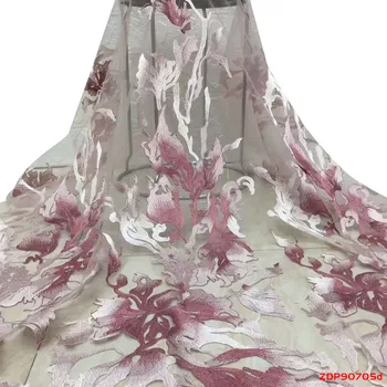 

New African Lace Fabric Embroidery french lace fabric 2019 High Quality For Nigerian Lace