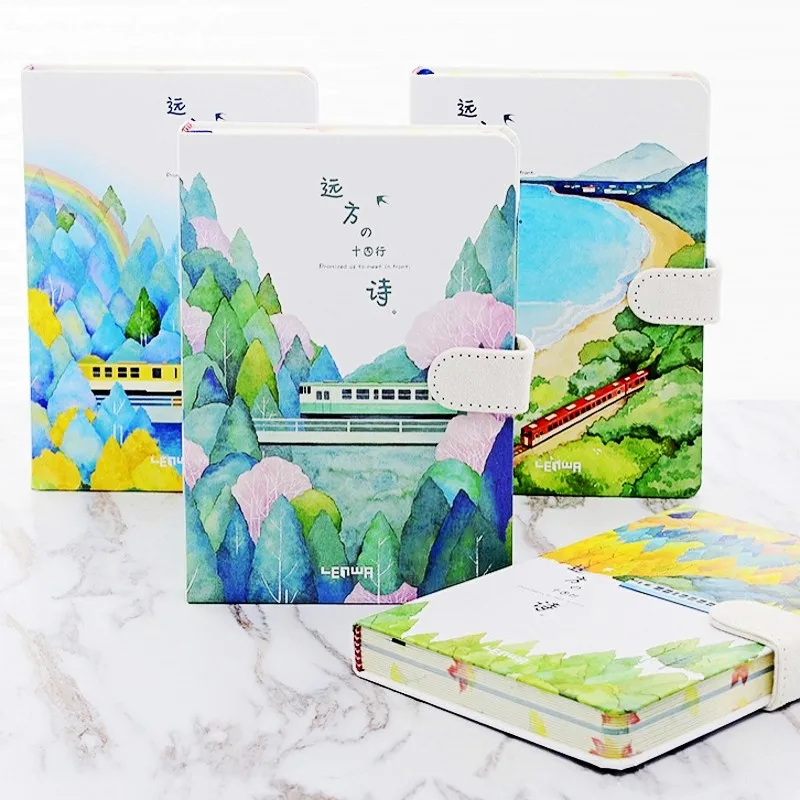 

A5 Notebook Daily Planner Bullet Journal Handbook Creative Hardcover Grid Blank Color Paper Agenda Notepad School Notebooks Gift