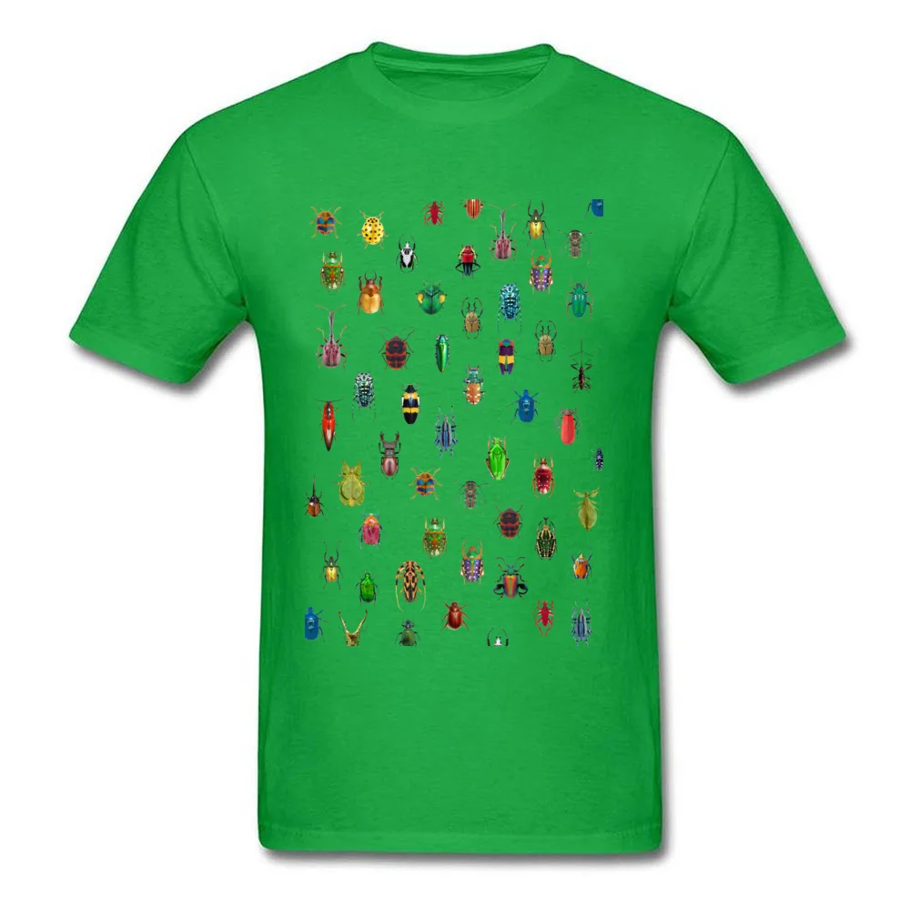 Bugs Men Slim Fit Normal Tops T Shirt Round Neck Mother Day Pure Cotton T-Shirt Design Short Sleeve Tops Shirts Bugs green
