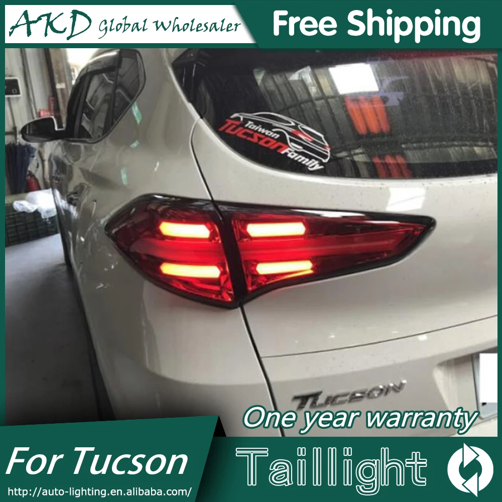 AKD автомобильный Стайлинг для Хендай Тусон задние фонари- Tuscon светодиодный задний фонарь DRL+ тормоз+ Парк+ сигнал