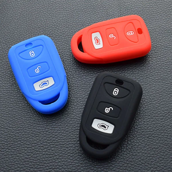 10 Units Silicone Rubber Car Key Case Cover Shell For Hyundai Kia Forte