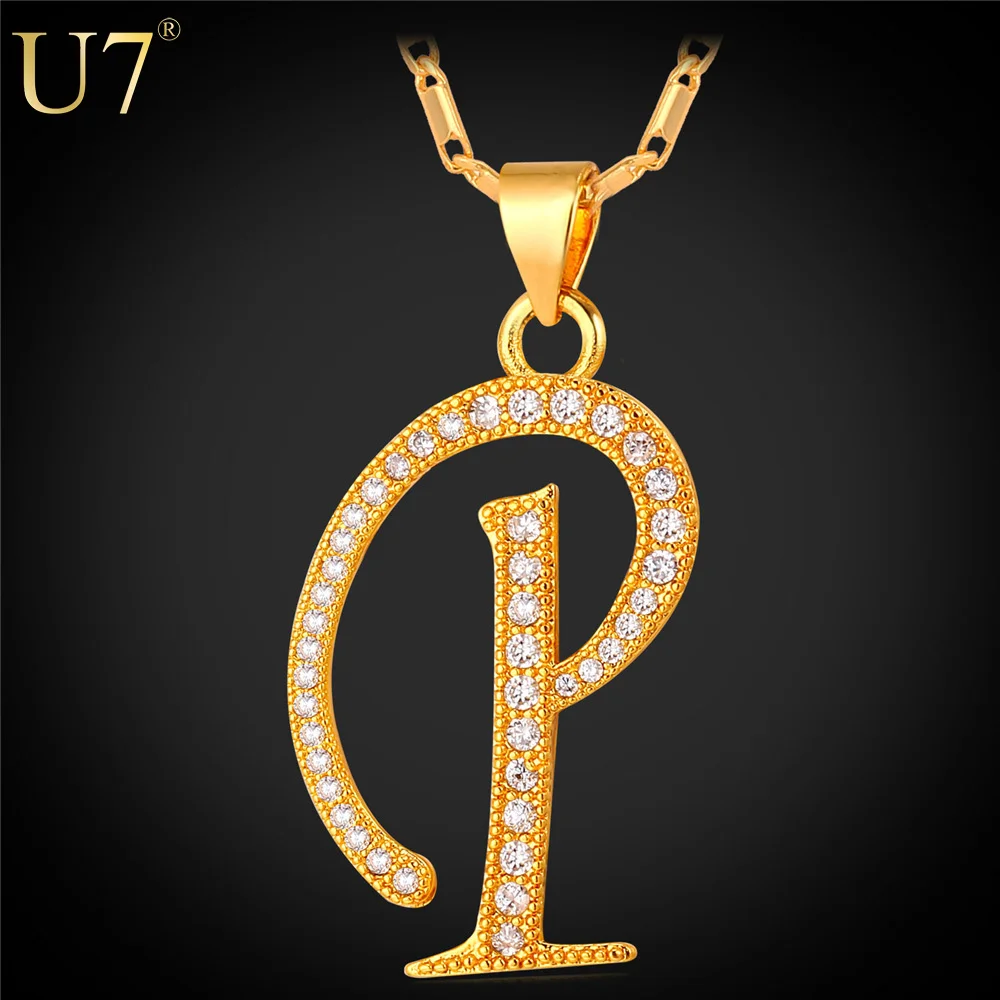 Online Buy Wholesale letter p necklace from China letter p