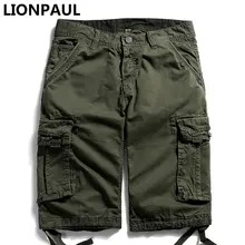 Lionpaul Брюки для девочек продвижение Midweight брюки-карго Для мужчин Лидер продаж Повседневное камуфляж Фирменная летняя одежда хлопок мужской работы плюс Размеры