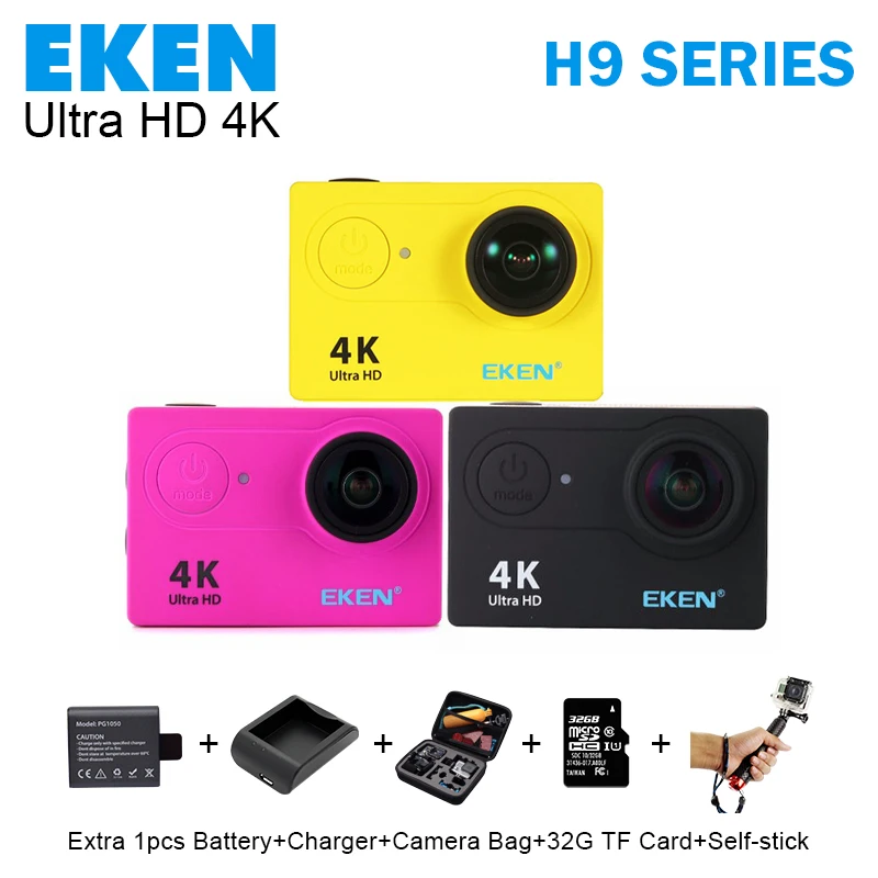 Buy Cheap Original eken H9/H9R action camera 4K wifi Ultra HD 1080p/60fps 720P/120FPS pro waterproof mini cam bike video go sports camera