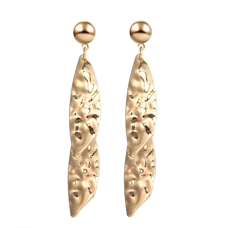 

2019 Trendy Silver Dragonfly Wings Dangle Drop Earrings Statement Concave Surface Gold Summer Earrings for Women Gift Oorbellen