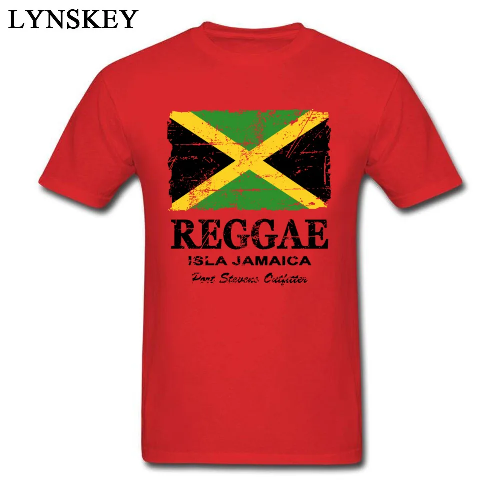 T-Shirt Normal Short Sleeve Funny Crew Neck 100% Cotton Tops T Shirt Group Summer Fall Reggae Jamaica Flag Tee Shirt for Boys Reggae Jamaica Flag red