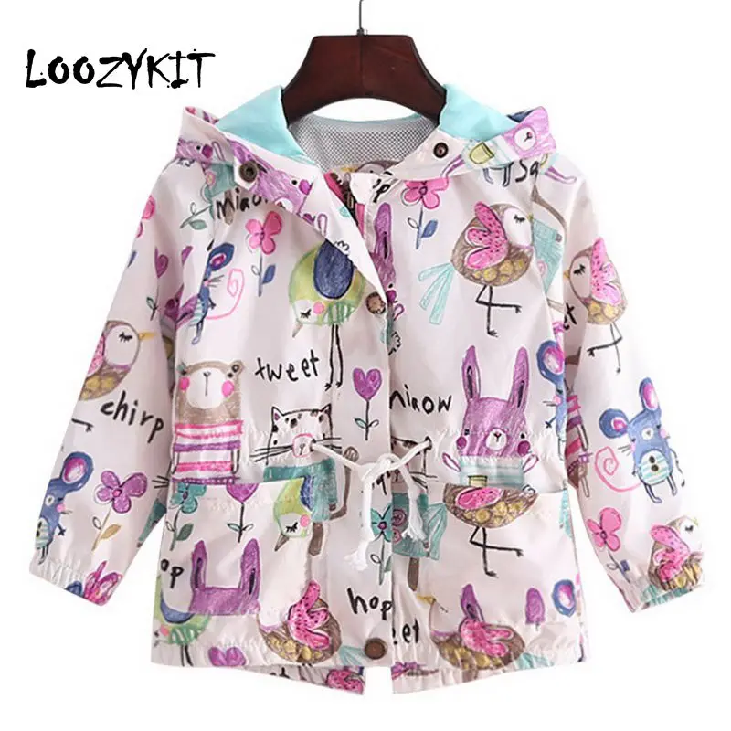 

Loozykit Baby Girls Coat Autumn Spring Jacket For Girls Trench Coat Boys Kids Outerwear Coat Girl Jacket Children Windbreaker