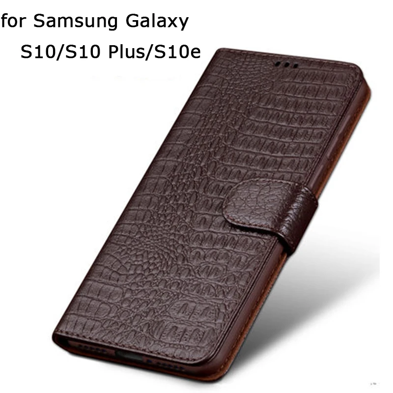 

Business Flip Phone Case for Samsung Galaxy S10/S10 Plus Luxury Genuine Cow Leather Cases for Samsung Galaxy S10e Fundas Skin